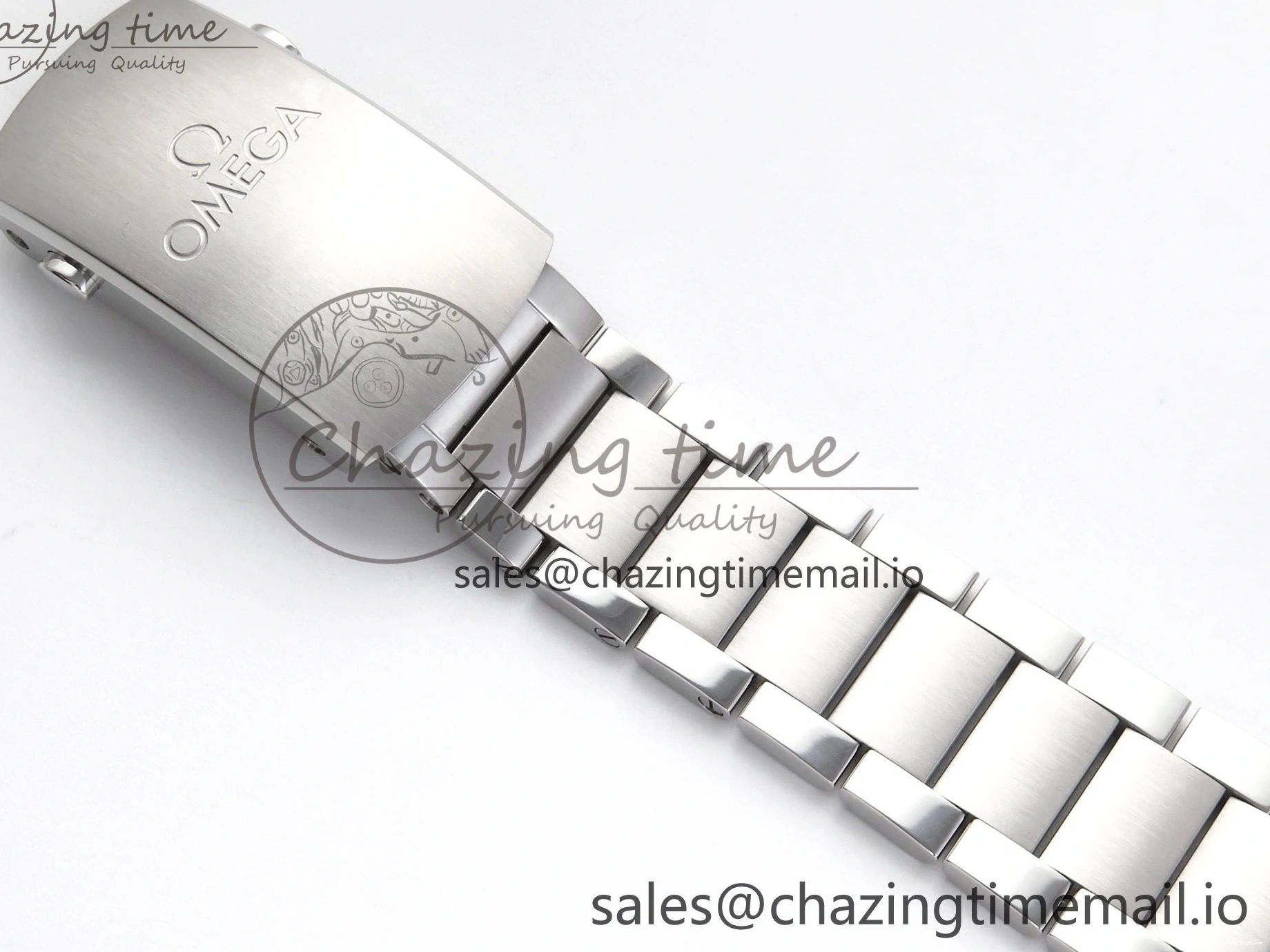 0401 Elegant Seamaster 300 Heritage SS VSF 1:1 Best Edition Blue Dial on SS Bracelet A 7701